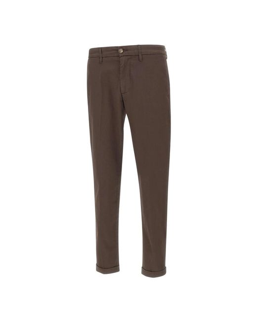 Re-hash Brown Slim-Fit Trousers for men