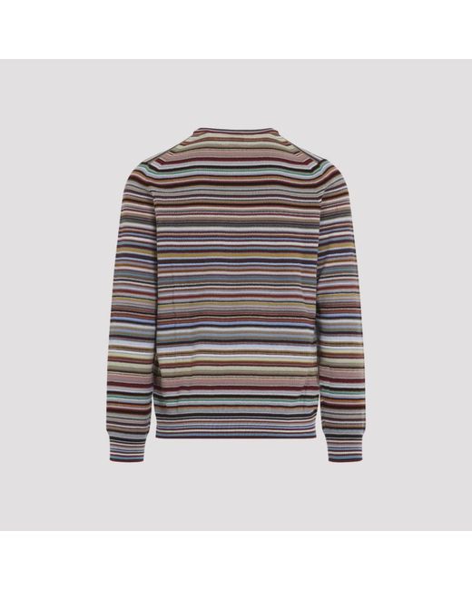 Paul Smith Gray Round-Neck Knitwear for men