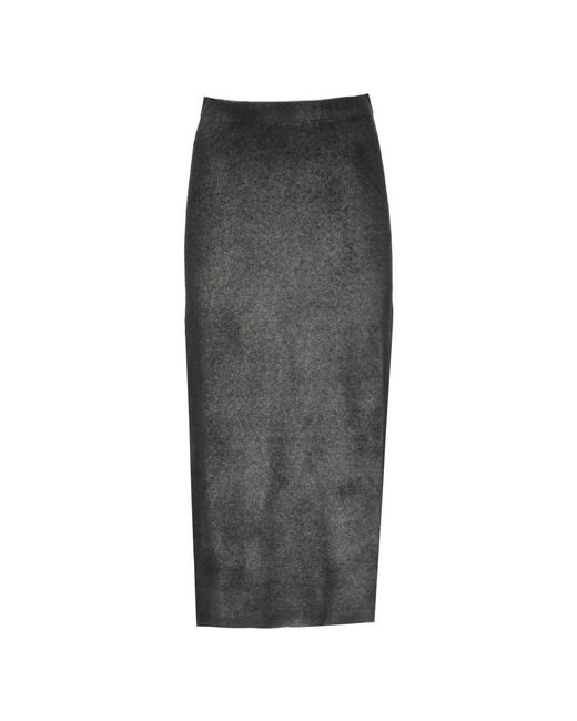Avant Toi Gray Midi Skirts