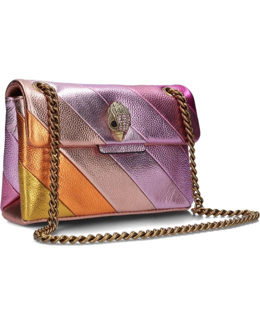 Kurt Geiger Purple Rosa mini kensington handtasche
