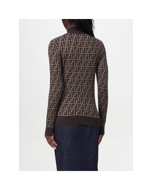 Fendi Turtlenecks in het Blue