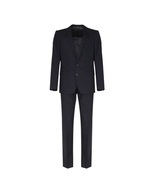 Dolce & Gabbana Black Single Breasted Suits for men