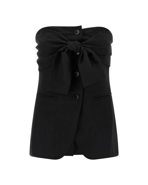 Max Mara Black Waistcoats