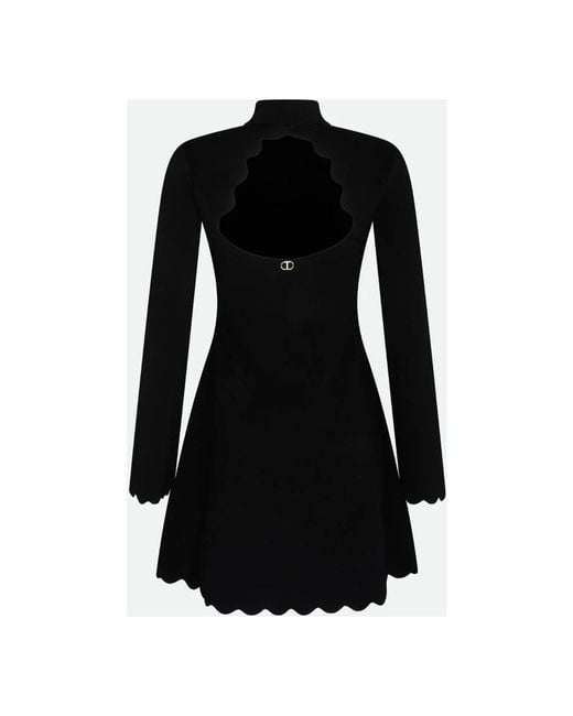 Twinset Women's Black Knitted Dresses - www.rajagirimanappuram.com