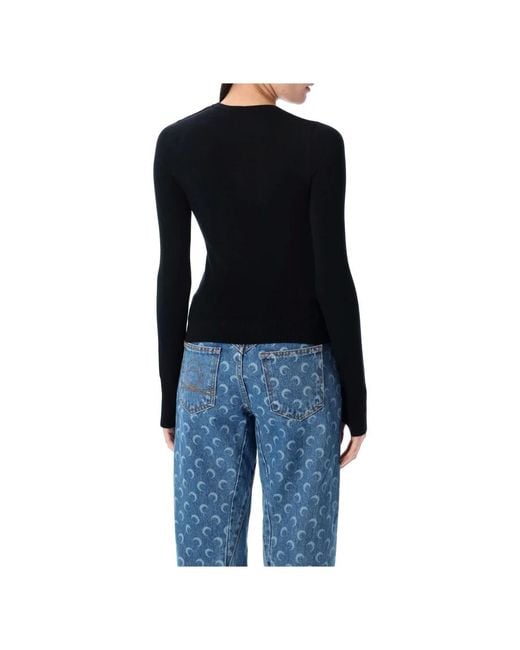 Round-Neck Knitwear di MARINE SERRE in Black