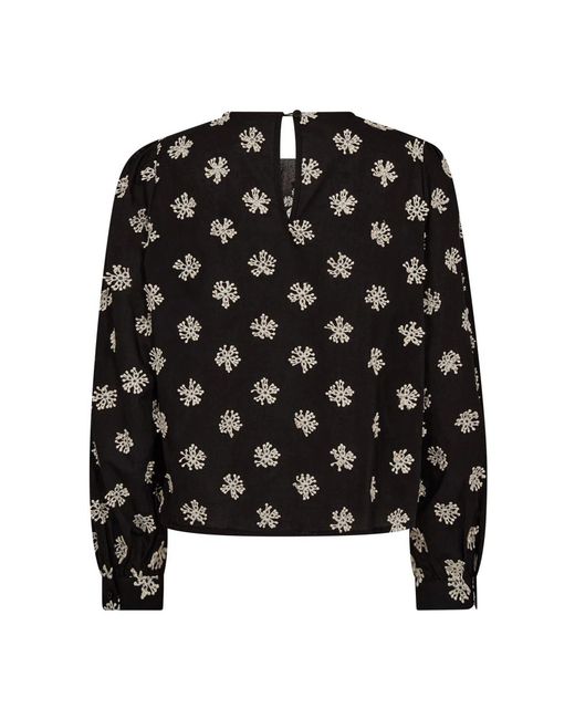 Blouses co'couture en coloris Black