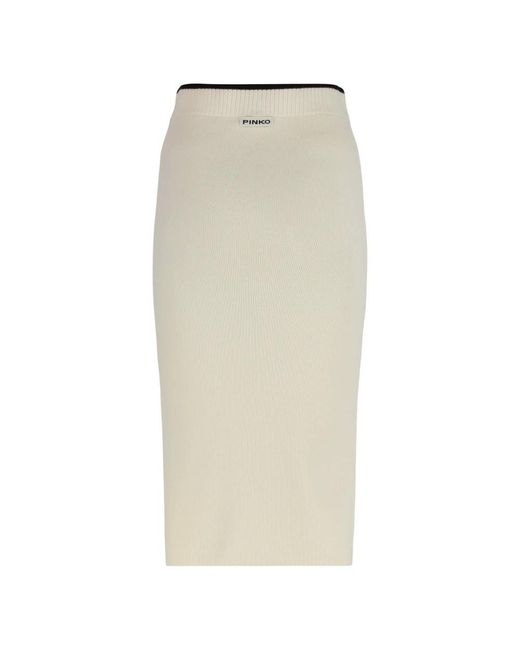 Pinko Midi Skirts in het Natural