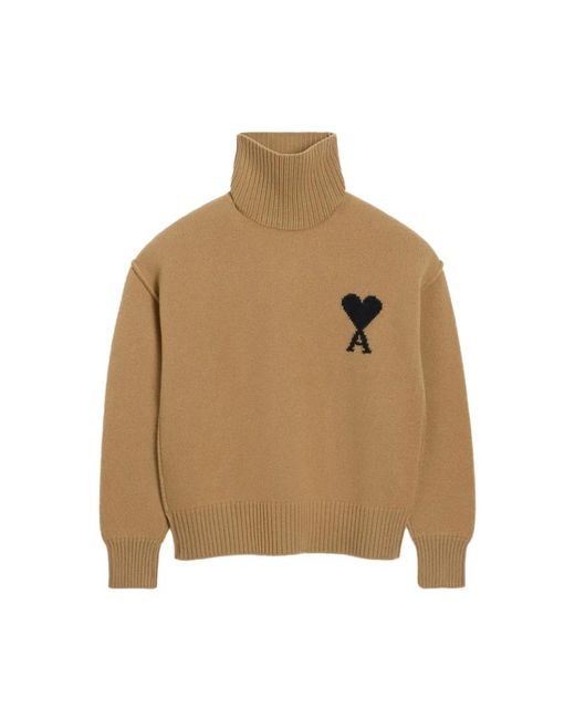 AMI Brown Turtlenecks