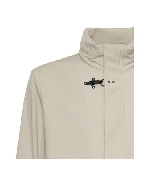 Fay Jassen ,Nylon Short Nylon Stretch Field Jacket in het White voor heren