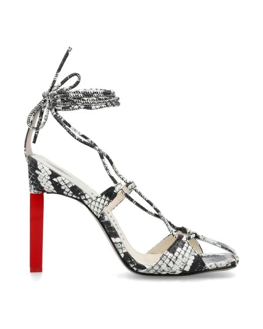 High Heel Sandals di The Attico in Metallic