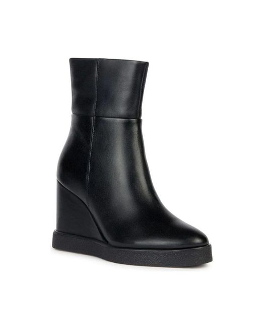 Geox Black Schuhe Elidea Wedge Dame