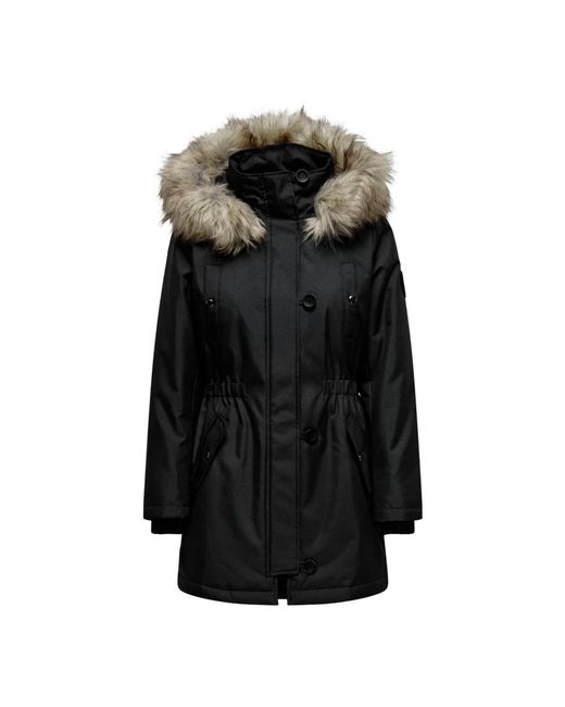 ONLY Jassen ,Zwart ,Zwarte Hoodie Jas Voor Vrouwen in het Black