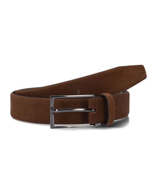 Boss Wildledergürtel Calindo Style in Brown für Herren