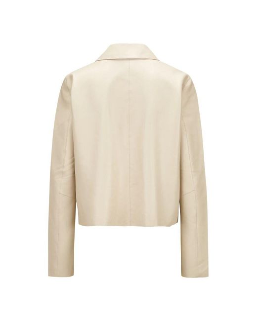 Milestone Natural Lamm nappa jacke mit lycra jersey
