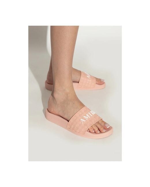 Amiri Pink Sliders