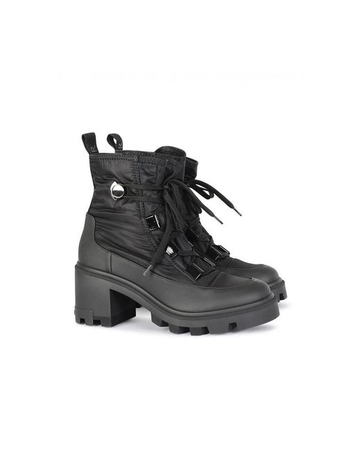 Moncler Black Heeled Boots for men