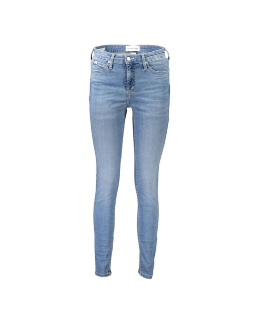 Jeans skinny blu chiaro per donne di Calvin Klein in Blue