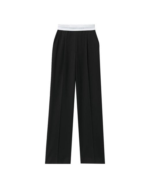 Alexander Wang Straight Trousers in het Black