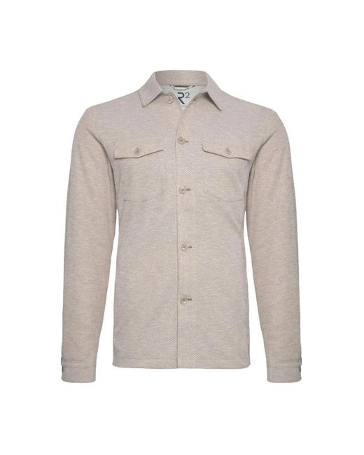 R2 Amsterdam Overshirt in het Gray voor heren