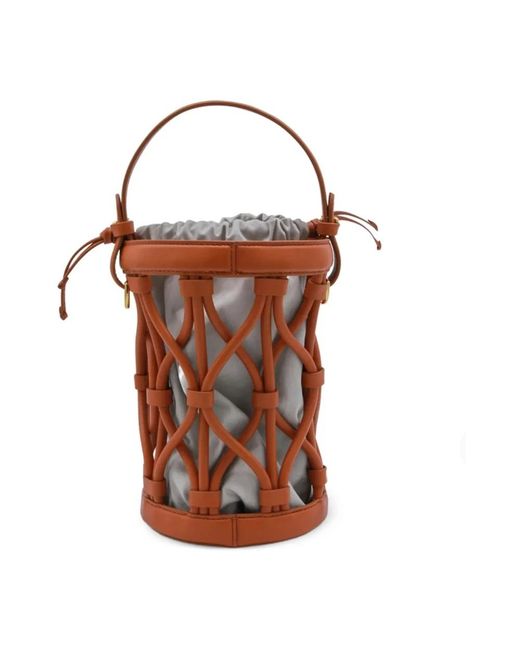 Coccinelle Brown Koi Bucket Bag