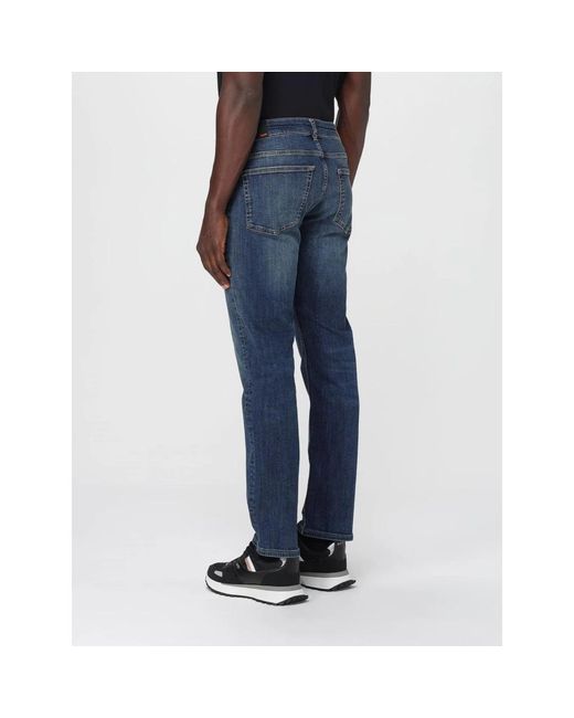 HUGO Blue Straight Fit Jeans for men