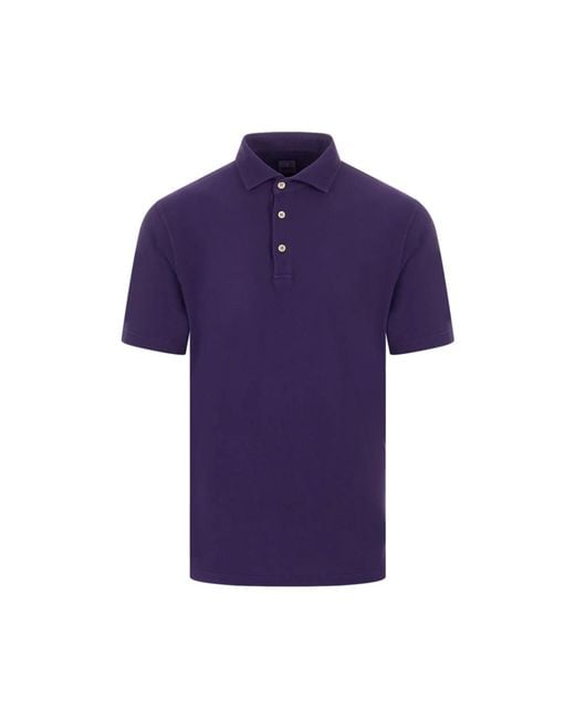 Fedeli Purple Polo Shirts for men