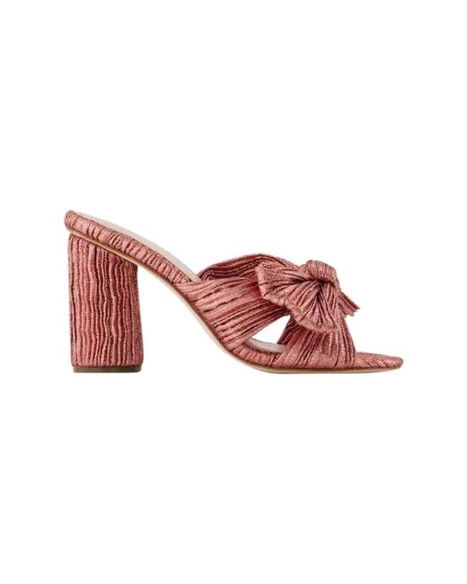Sandalias de tela rosa metálico Loeffler Randall de color Pink