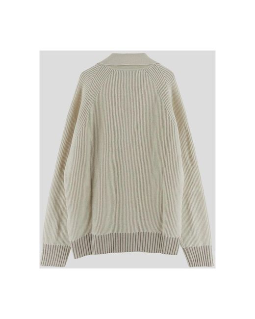 Tod's Gerippter wollstrickpullover in Gray für Herren