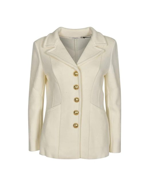 Charlott Jassen ,Wit ,Katoen Blazer in het Natural