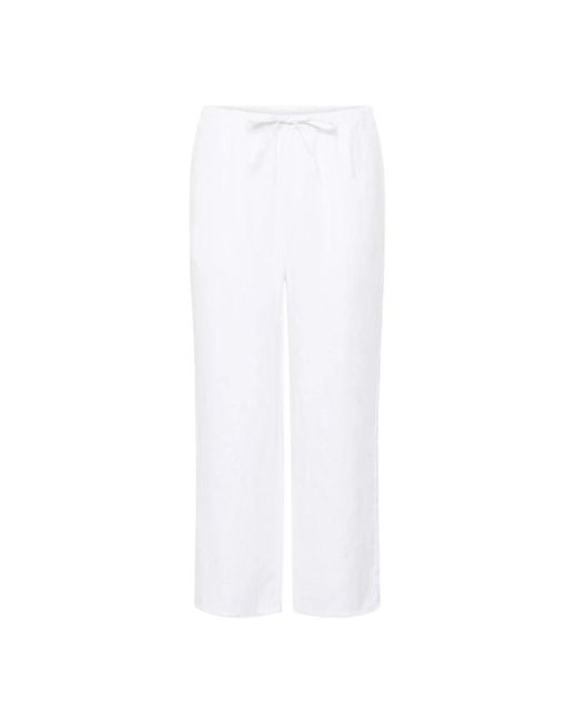 Part Two White Cropped Trousers