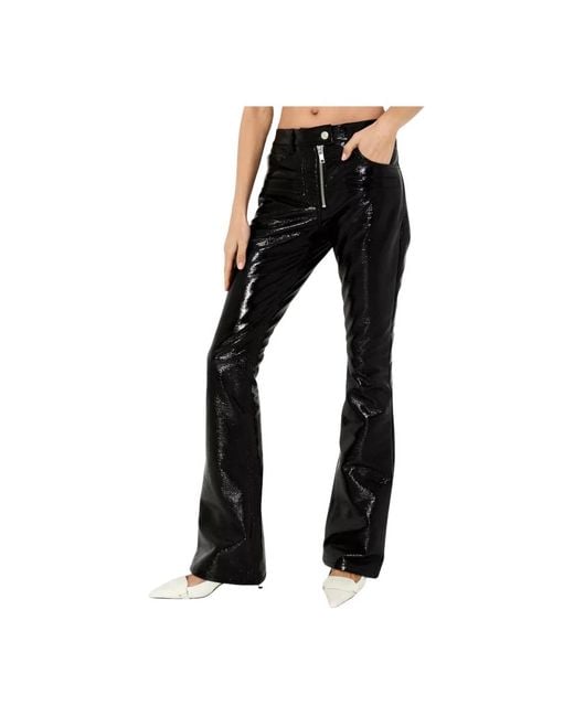 Courreges Black Wide Trousers
