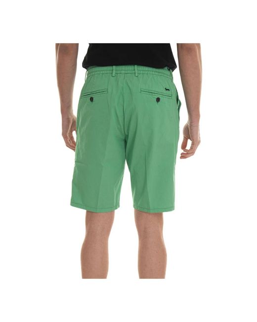 Harmont & Blaine Baumwoll-bermuda-jogging-style-shorts,baumwoll bermuda jogging style shorts in Green für Herren