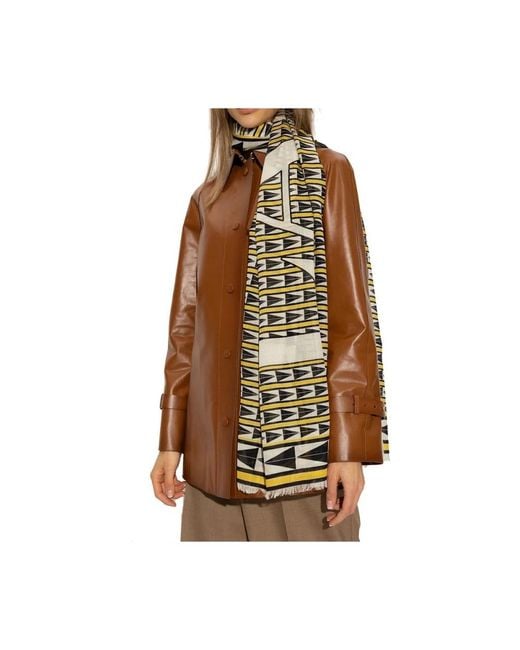 Lanvin Black Wool Scarf
