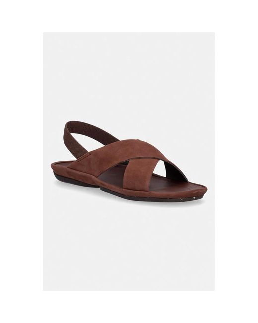 Flat Sandals Camper en coloris Brown