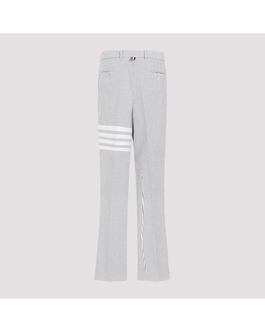 Thom Browne Gray Wide Trousers for men
