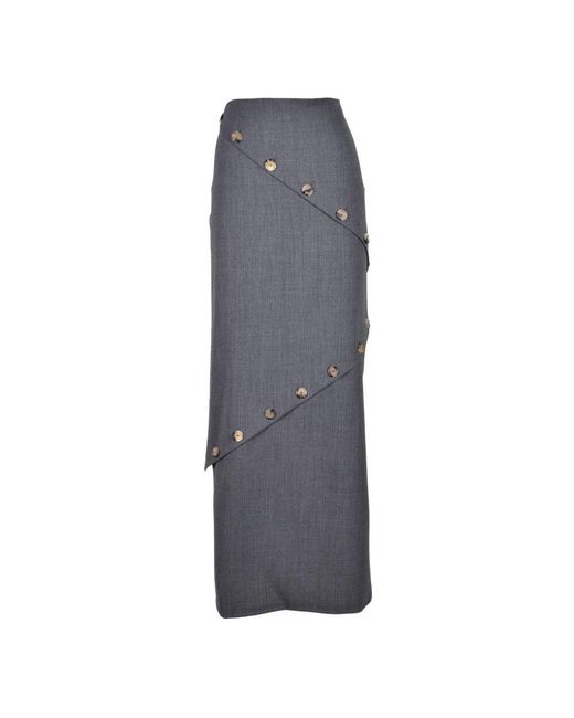 A.W.A.K.E. MODE Gray Maxi Skirts
