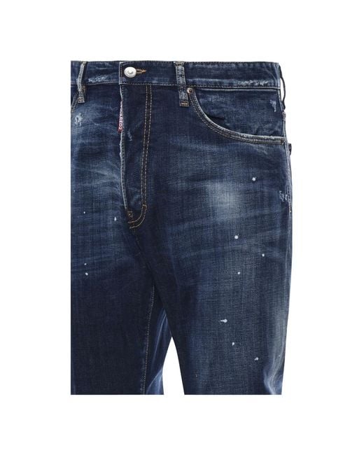DSquared² Blauwe Denim Broek 5 Zakken in het Blue voor heren