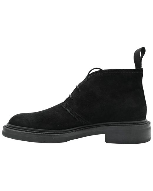 Gant Black Lace-Up Boots for men
