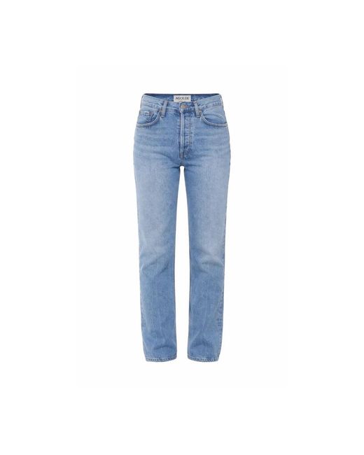 Agolde Blue Straight Fit Jeans