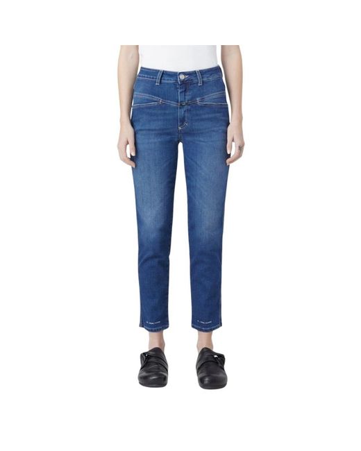 Closed Cropped Jeans - - Dames in het Blue
