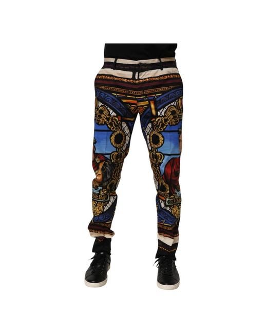 Dolce & Gabbana Black Chinos for men