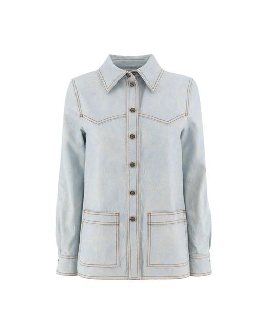 Etro Blue Denim Jackets
