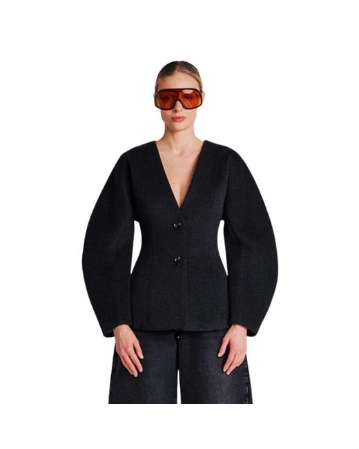 Berenice Black Stilvoller wollmantel