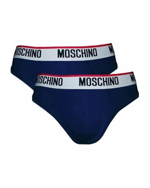 Moschino Slip Bi-Pack in Blue für Herren