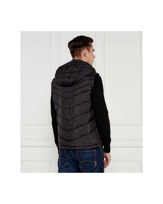 Vests di Guess in Black da Uomo