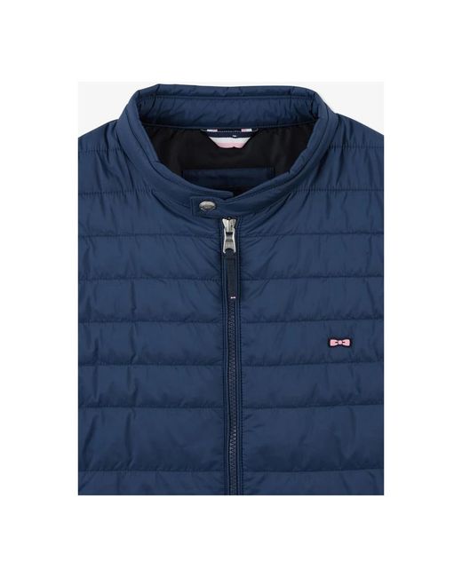 Eden Park Jassen ,Blauw ,Polyester Vests in het Blue voor heren
