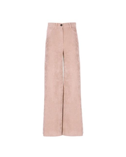 Wide Trousers D.exterior de color Pink