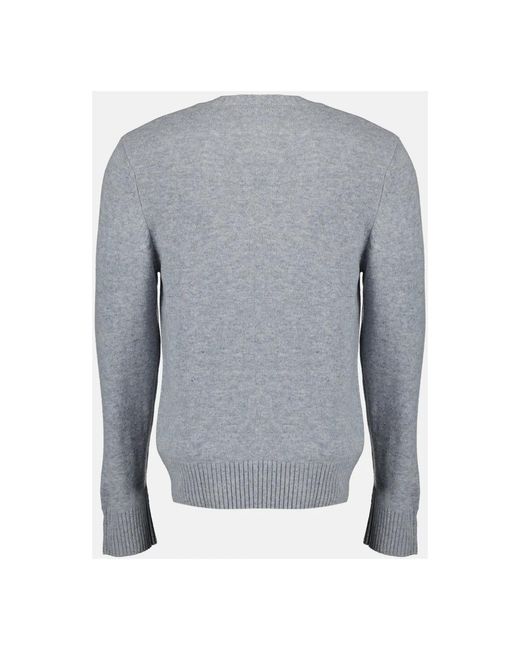 Officine Generale Gray Round-Neck Knitwear for men