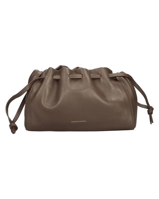 Mansur Gavriel Brown Bucket Bags