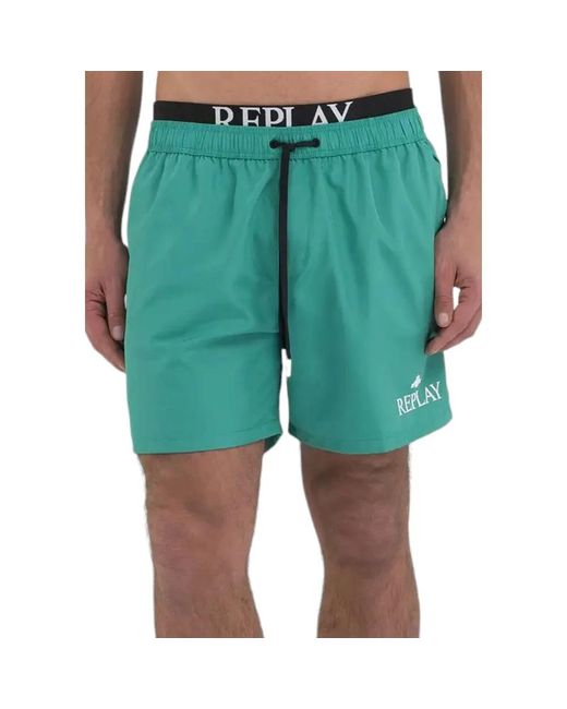 Amalfi boxer shorts di Replay in Green da Uomo